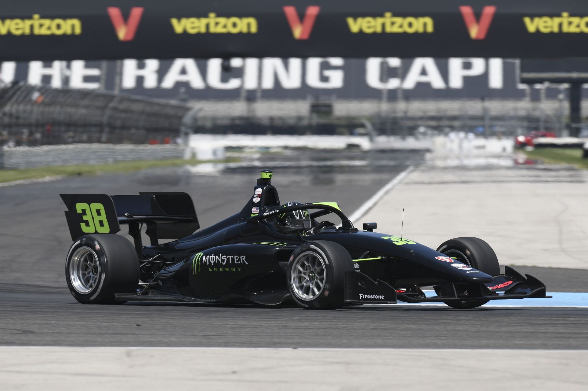 Hailie Deegan drives her No. 38 car at 10 INDY NXT's Indianapolis Grand Prix - Source: Getty